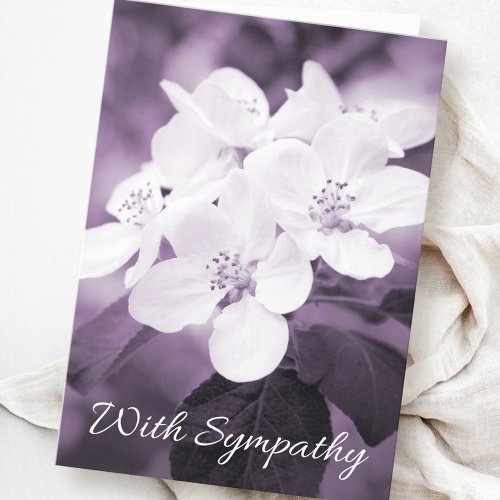 Sympathy cards with apple blossom