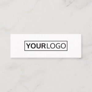 Custom logo modern minimalist mini business card