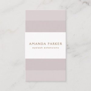 Sophisticated muted lavender elegant minimalist business card