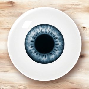 Eyeball blue iris eye funny prank joke novelty paperweight