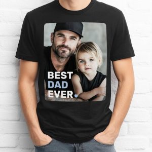 Best dad ever photo heart fathers day T-Shirt